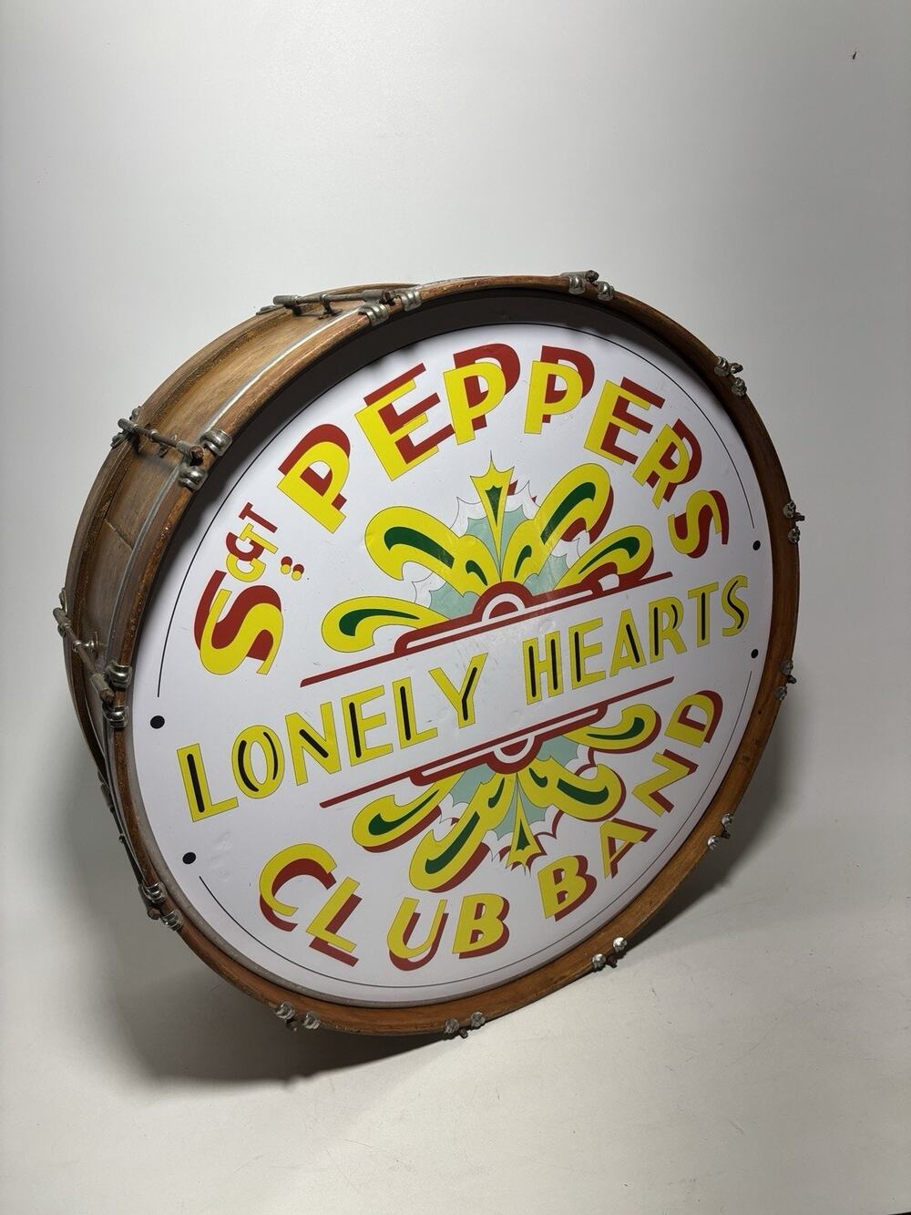 The Beatles Custom Sgt. Pepper’s Lonely Hearts Club Band Wall Art Drum 30"